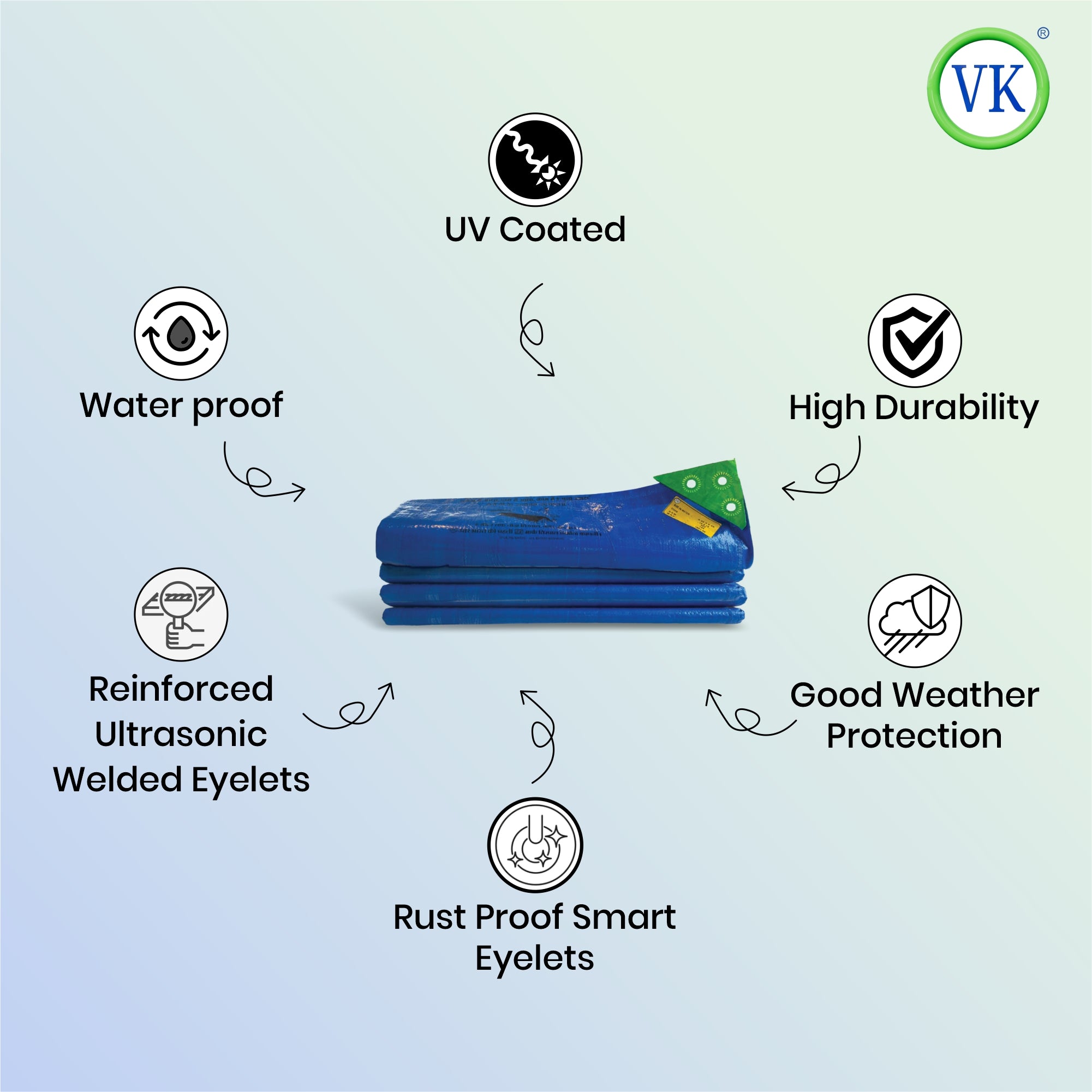 VK Smart Sarvottam Tarpaulin 155 GSM Tarp