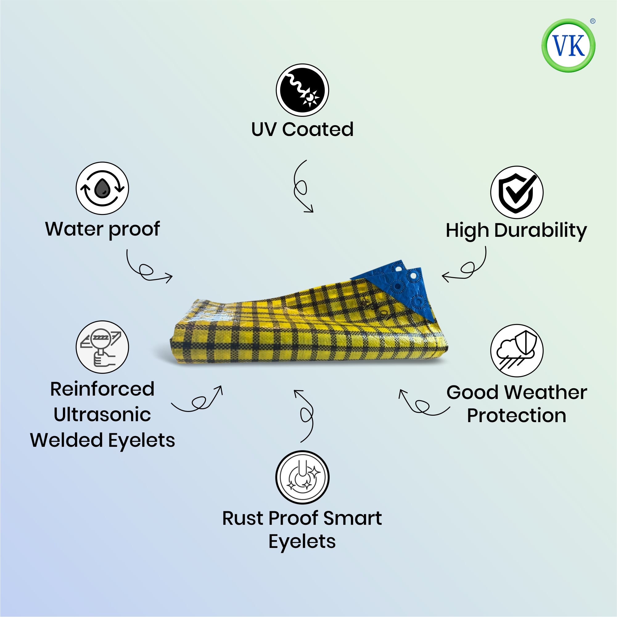 VK Smart Sarvottam Tarpaulin 90 GSM Tarp